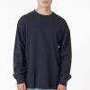 Los Angeles Apparel Men's 1406GD - Long Sleeve Garment Dye Mockneck T-Shirt