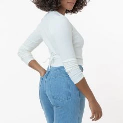 Los Angeles Apparel Women's 3373GD - Heavy 2x1 Rib Wrap Top