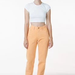 Los Angeles Apparel RBDW01GD - Garment Dye Women's Relaxed Fit Bull Denim Jean (Limited Edition)