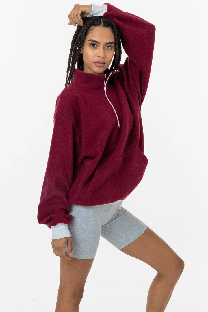 Los Angeles Apparel PF408 - Polar Fleece Half Zip Pullover 3 Los Angeles Apparel PF408 - Polar Fleece Half Zip Pullover