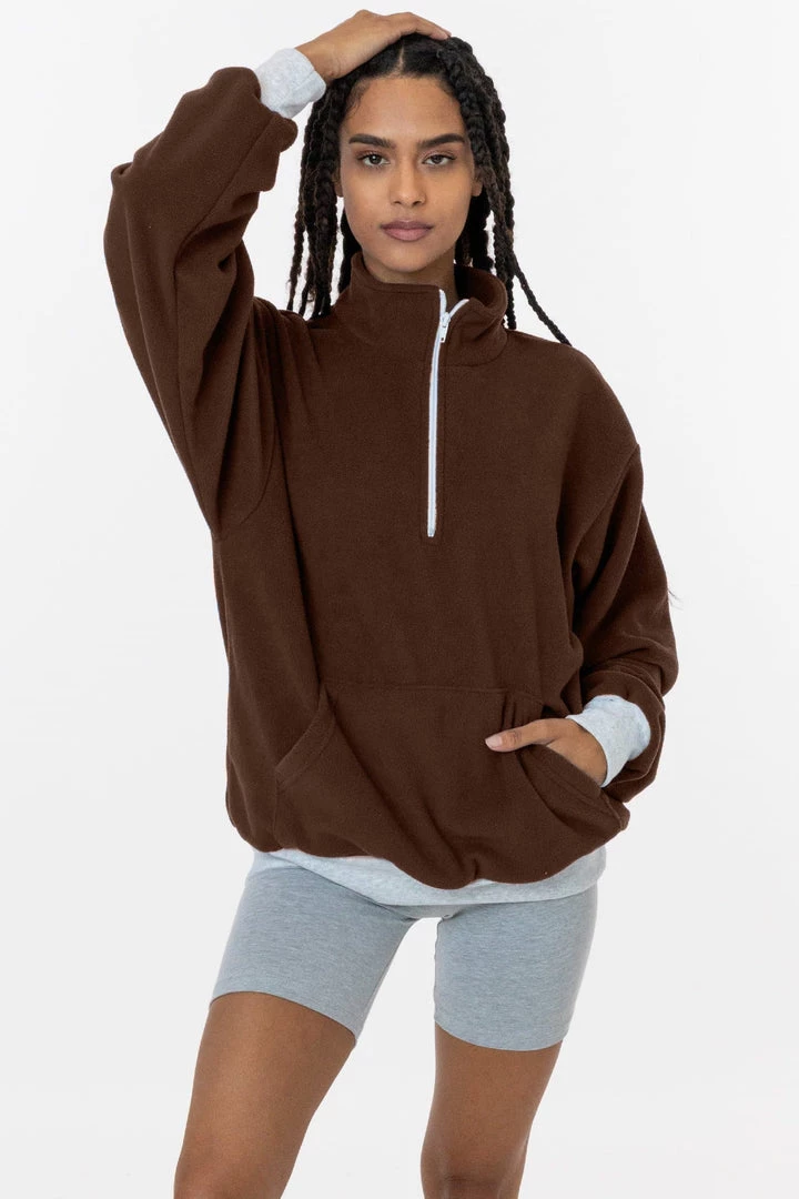 Los Angeles Apparel PF408 - Polar Fleece Half Zip Pullover 15 Los Angeles Apparel PF408 - Polar Fleece Half Zip Pullover