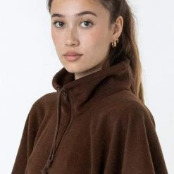 Los Angeles Apparel Women's PF419 - Polar Fleece Half Zip Poncho