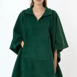 Los Angeles Apparel Women's PF419 - Polar Fleece Half Zip Poncho