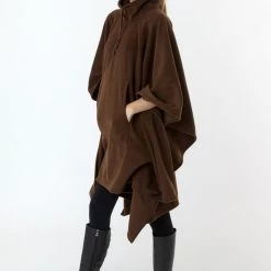 Los Angeles Apparel Women's PF419 - Polar Fleece Half Zip Poncho