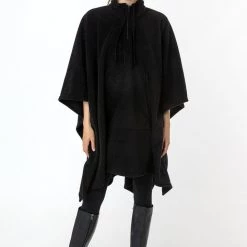 Los Angeles Apparel Women's PF419 - Polar Fleece Half Zip Poncho