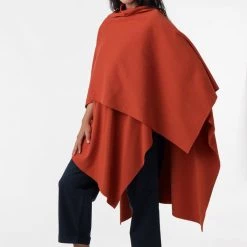 Los Angeles Apparel RHFR399GD - Heavy Cotton Rib Poncho Women's