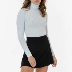 Los Angeles Apparel PON481 - Ponte A-Line Skort Women's 27 Los Angeles Apparel PON481 - Ponte A-Line Skort Women's