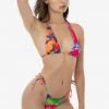 Los Angeles Apparel RNT3004P - Printed String Bikini Bottom Women's 2 Los Angeles Apparel RNT3004P - Printed String Bikini Bottom Women's