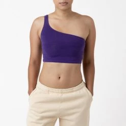 Los Angeles Apparel Women's 8389GD - Garment Dye One Shoulder Crop Top