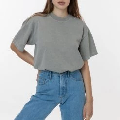 Los Angeles Apparel 1801GD Mix - 6.5oz Pigment Dye Crew Neck T-Shirt