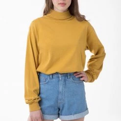 Los Angeles Apparel 1811GD Unisex - Long Sleeve Garment Dye Turtleneck Women's 27 Los Angeles Apparel 1811GD Unisex - Long Sleeve Garment Dye Turtleneck Women's