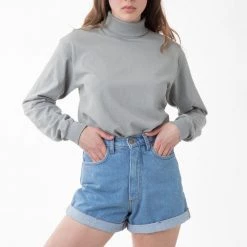Los Angeles Apparel 1811GD Mix - Long Sleeve Garment Dye Turtleneck 22 Los Angeles Apparel 1811GD Mix - Long Sleeve Garment Dye Turtleneck