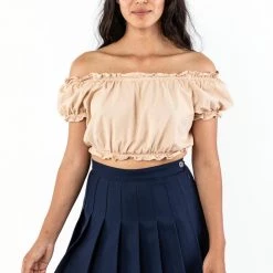 Los Angeles Apparel RCT314 - Poplin Scrunch Top