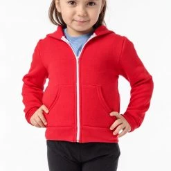 Los Angeles Apparel F1097 - Toddler Poly Cotton Zip Hoodie Kid's