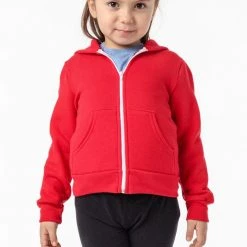Los Angeles Apparel F1097 - Toddler Poly Cotton Zip Hoodie Kid's