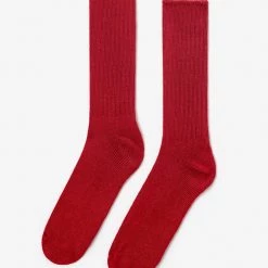 Los Angeles Apparel RIBCSOCK - Flat Knit Rib Crew Sock Women's