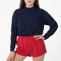 Los Angeles Apparel Women's 1214GD - Heavy Jersey Garment Dye Short Shorts