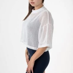 Los Angeles Apparel RIN331 - Cotton Fishnet Crop Top