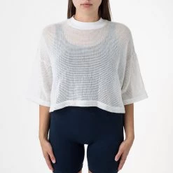 Los Angeles Apparel RIN331 - Cotton Fishnet Crop Top