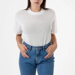 Los Angeles Apparel RIN401 - Cotton Mock Neck Fishnet T-Shirt 15 Los Angeles Apparel RIN401 - Cotton Mock Neck Fishnet T-Shirt