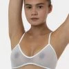 Los Angeles Apparel RNS91 - Micro Mesh Spaghetti Bralette Women's