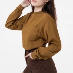 Los Angeles Apparel 1210GD Unisex - 8.5 Oz. Heavy Jersey Boxy Work Shirt Women's