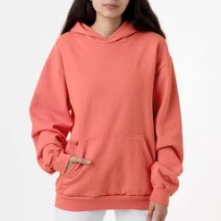 Los Angeles Apparel HF09GD Unisex - Garment Dye 14oz. Heavy Fleece Hooded Pullover Sweatshirt Women's