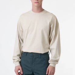 Los Angeles Apparel Men's 1406GD - Long Sleeve Garment Dye Mockneck T-Shirt