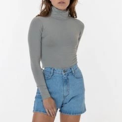 Los Angeles Apparel 8306GD - Cotton Spandex Garment Dye Turtleneck