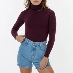 Los Angeles Apparel 8306GD - Cotton Spandex Garment Dye Turtleneck