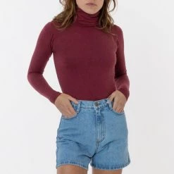 Los Angeles Apparel 8306GD - Cotton Spandex Garment Dye Turtleneck