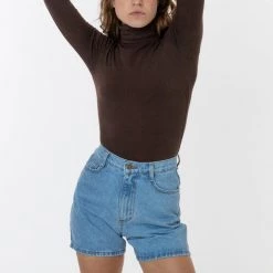 Los Angeles Apparel 8306GD - Cotton Spandex Garment Dye Turtleneck