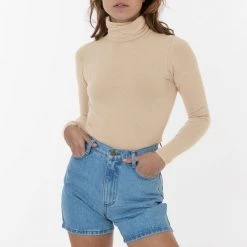 Los Angeles Apparel 8306GD - Cotton Spandex Garment Dye Turtleneck