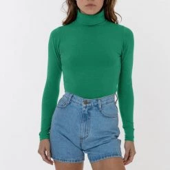 Los Angeles Apparel 8306GD - Cotton Spandex Garment Dye Turtleneck