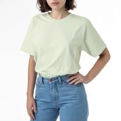 Los Angeles Apparel 1801GD Unisex - 6.5oz Garment Dye Pastel Crew Neck T-Shirt Women's