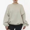 Los Angeles Apparel Women's SF1047 Unisex - 10oz. Fleece Wide Crewneck Sweatshirt