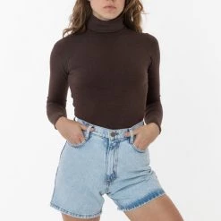 Los Angeles Apparel Women's RDNW06 - Denim Mid-Length Short