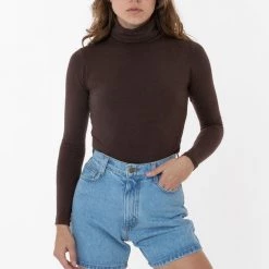 Los Angeles Apparel Women's RDNW06 - Denim Mid-Length Short