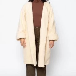 Los Angeles Apparel SHR312 - The Oversized Sherpa Wrap Coat Women's