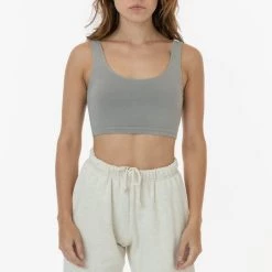Los Angeles Apparel 8383GD - Garment Dye Cotton Spandex Crop Tank