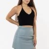 Los Angeles Apparel RLH3012 - Leather Mini Pencil Skirt 2 Los Angeles Apparel RLH3012 - Leather Mini Pencil Skirt