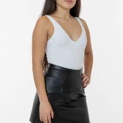 Los Angeles Apparel RLH3012 - Leather Mini Pencil Skirt