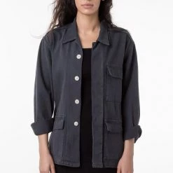 Los Angeles Apparel RCT400GD Unisex - 12 Oz. Cotton Twill Military Jacket