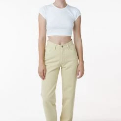 Los Angeles Apparel RBDW01GD - Garment Dye Women's Relaxed Fit Bull Denim Jean (Limited Edition)