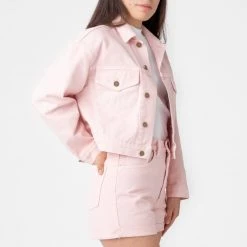 Los Angeles Apparel RBDW03GD - Garment Dye Cropped Bull Denim Jacket 17 Los Angeles Apparel RBDW03GD - Garment Dye Cropped Bull Denim Jacket