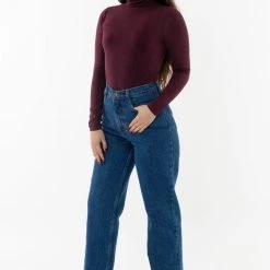 Los Angeles Apparel RDNW08 - Straight Leg High Waisted Jean