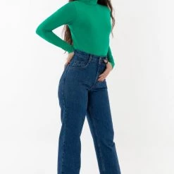 Los Angeles Apparel RDNW08 - Straight Leg High Waisted Jean