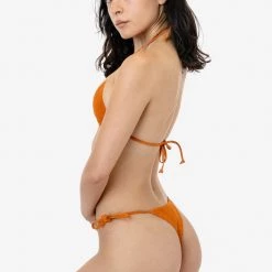 Los Angeles Apparel RLH713 - Suede Leather Bikini Bottom