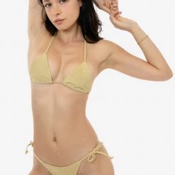 Los Angeles Apparel RLH713 - Suede Leather Bikini Bottom