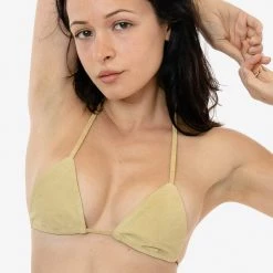 Los Angeles Apparel RLH712 - Suede Leather Bikini Top